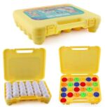 Alfabetul colorat cu majuscule Puzzle oua Jucarii Montessori