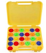 Alfabetul colorat cu majuscule Puzzle oua Jucarii Montessori