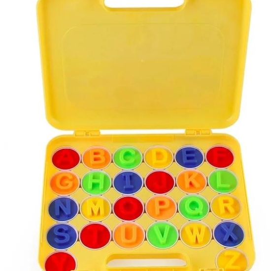 Alfabetul colorat cu majuscule Puzzle oua Jucarii Montessori