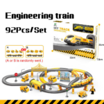 Circuit Tren electric cu Vehicule constructii