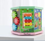 Cub educativ muzical Centru de activitati 10 in 1 Montessori