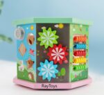 Cub educativ muzical Centru de activitati 10 in 1 Montessori