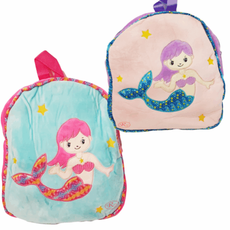 Ghiozdan gradinita din plus copii Micuta Sirena 33 cm