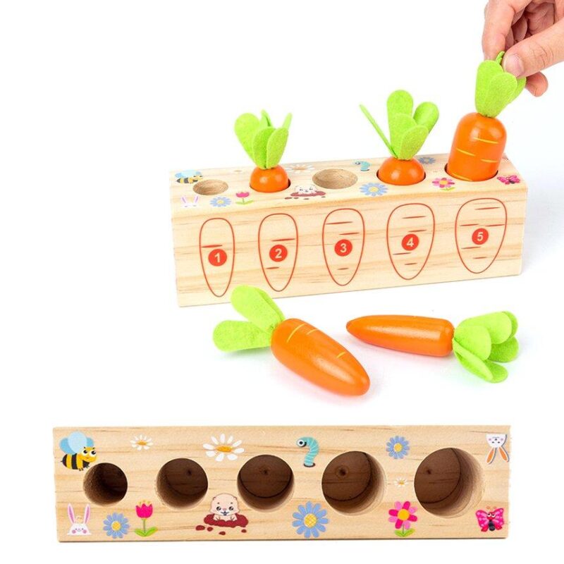 Joc educativ Numaram Invatam dimensiunea morcovilor