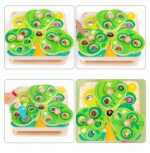 Joc pescuit magnetic Ciocanitoarea cu omizi Puzzle educativ