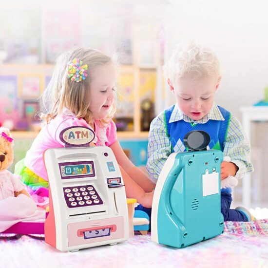 Jucarie bancomat electric cu lumini si sunete copii ATM