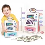 Jucarie bancomat electric cu lumini si sunete copii ATM