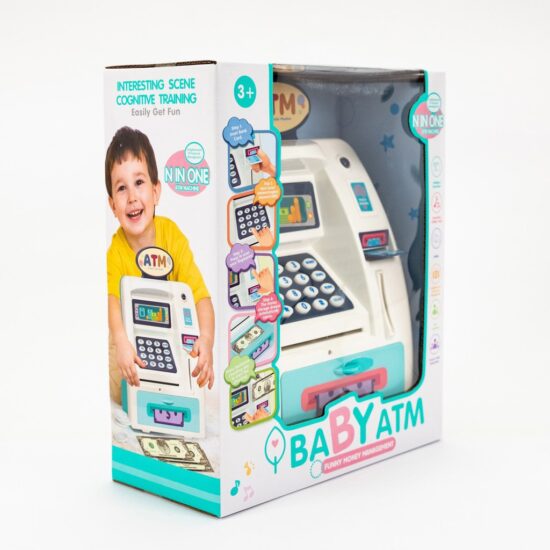 Jucarie bancomat electric cu lumini si sunete copii ATM