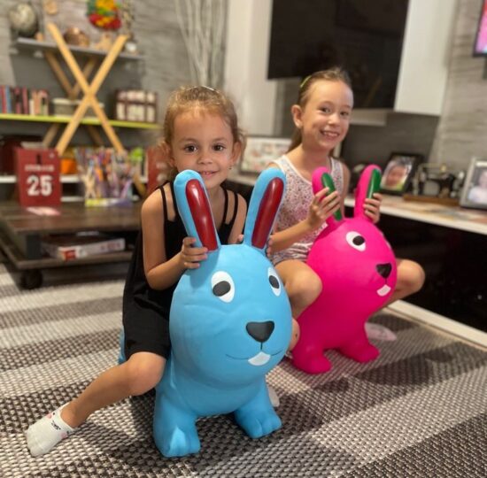 Jucarie de sarit iepurasul gonflabil din cauciuc My first Jumpy