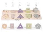Jucarii Montessori forme geometrice Puzzle matematic cu pioni