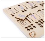 Jucarii Montessori forme geometrice Puzzle matematic cu pioni