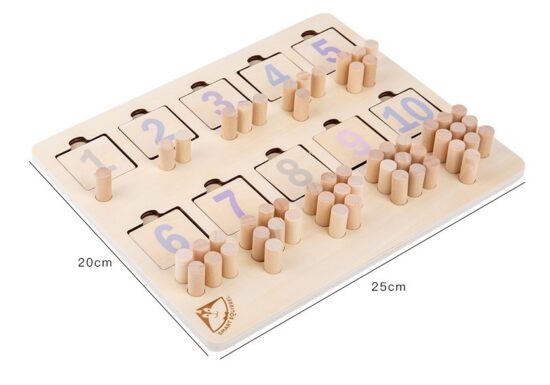 Jucarii Montessori forme geometrice Puzzle matematic cu pioni