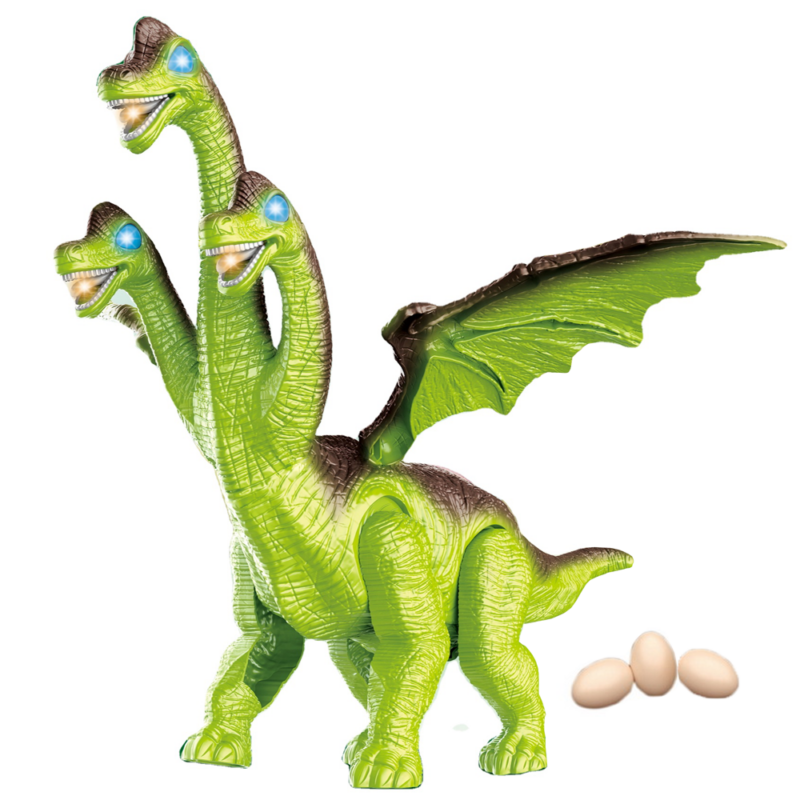 Mascota Dinozaur cu 3 capete Lumini-Sunete