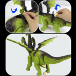 Mascota Dinozaur cu 3 capete Lumini-Sunete
