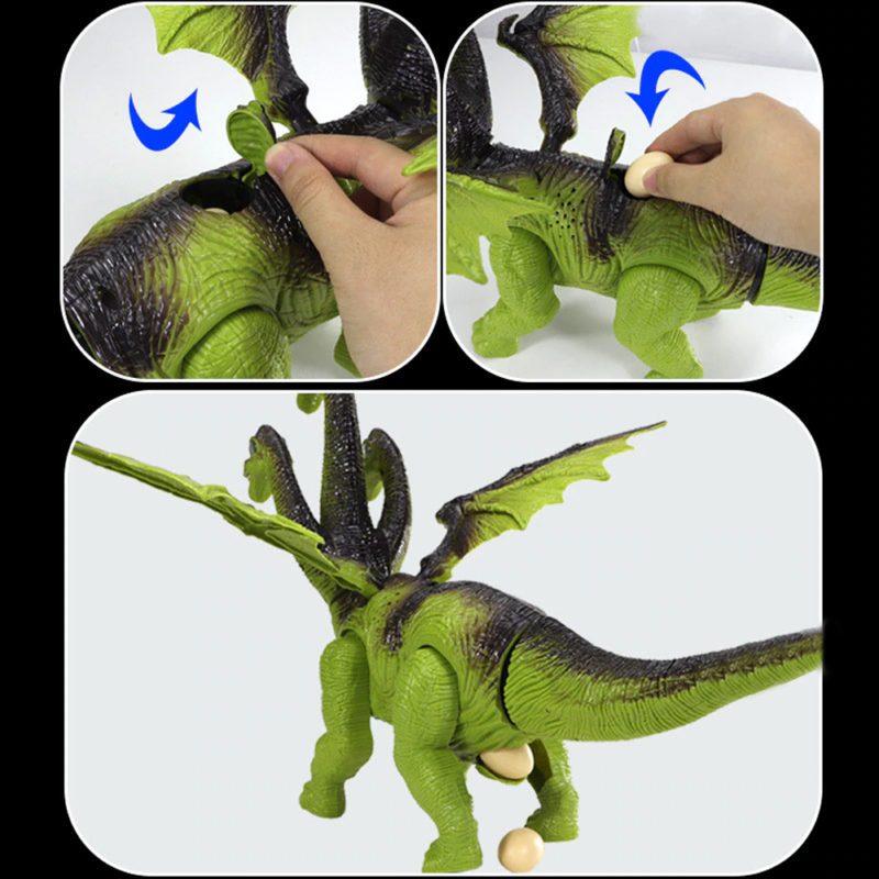 Mascota Dinozaur cu 3 capete Lumini-Sunete