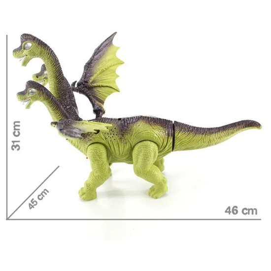 Mascota Dinozaur cu 3 capete Lumini-Sunete