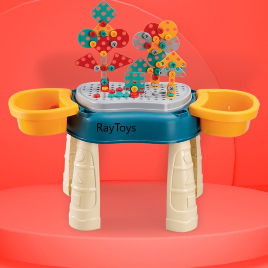 Masuta de construit Puzzle de asamblare Cuburi lego Nisip Apa