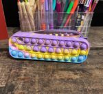 Penar colorat cu fermoar Jucarie Pop It din silicon antistres