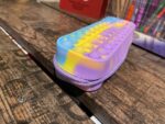 Penar colorat cu fermoar Jucarie Pop It din silicon antistres