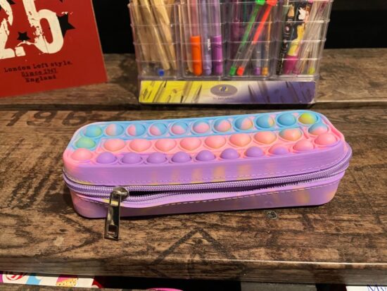 Penar colorat cu fermoar Jucarie Pop It din silicon antistres