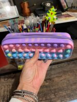 Penar colorat cu fermoar Jucarie Pop It din silicon antistres