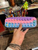 Penar colorat cu fermoar Jucarie Pop It din silicon antistres