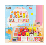 Puzzle Magazinul de inghetata Supermarket din lemn Kabi