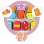 Puzzle Magazinul de inghetata Supermarket din lemn Kabi