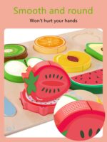 Puzzle magnetic educativ Montessori Mancare de feliat