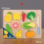 Puzzle magnetic educativ Montessori Mancare de feliat