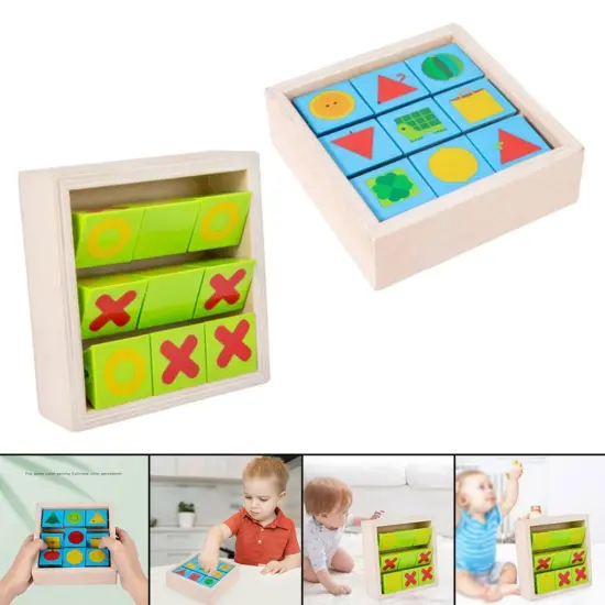 Puzzle rotativ Joc educativ cuburi lemn Puzzle rotativ Joc educativ cuburi lemn