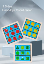 Puzzle rotativ Joc educativ cuburi lemn