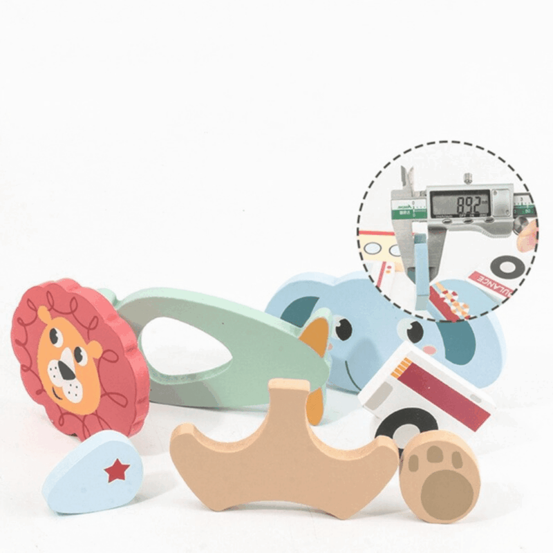 Set 4 puzzle vehicule 3D din lemn Jucarii educative Kabi