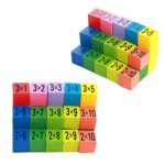 Tabla inmultirii colorata din lemn 100pcs Joc educativ