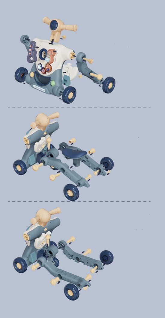 Antepremergator Motocicleta si Centru de activitati copii 3 in 1