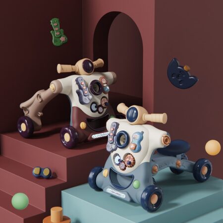 Antepremergator Motocicleta si Centru de activitati copii 3 in 1