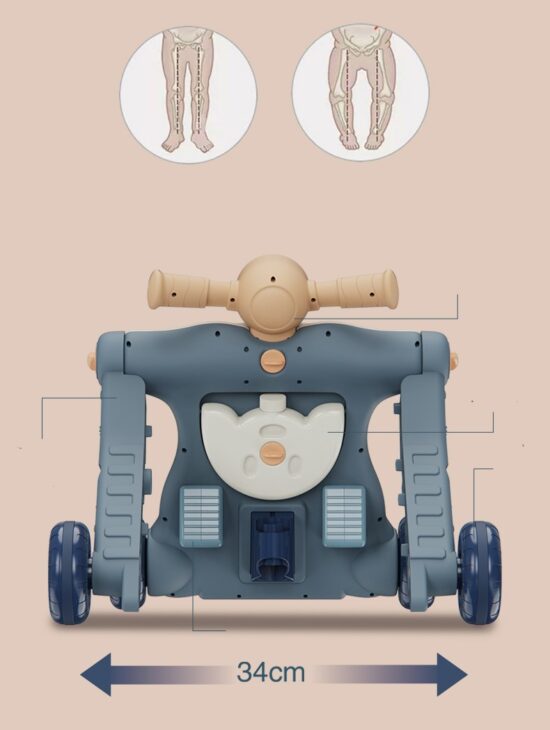 Antepremergator Motocicleta si Centru de activitati copii 3 in 1