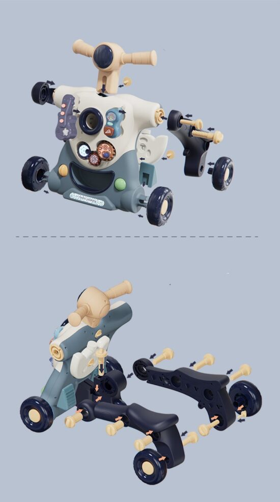 Antepremergator Motocicleta si Centru de activitati copii 3 in 1