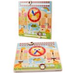 Ceas educativ Calendarul vremii Jucarie Montessori Bufnita