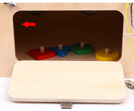 Cub multifunctional Montessori cu activitati educative din lemn