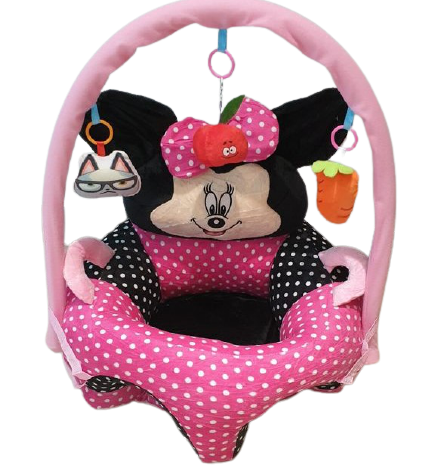 Fotoliu buline Sit Up Minnie Mouse cu arcada din plus