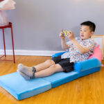 Fotoliu extensibil plus Mare Copiii Peppa Pig si George 3D