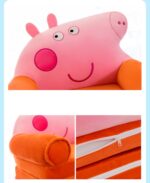 Fotoliu extensibil plus Mare Copiii Peppa Pig si George 3D