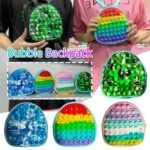 Ghiozdan gradinita colorat copii Jucarie Pop It curele reglabile