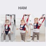 Ham bebe pentru primii pasi Bleumarin 2in1 Accesoriu de mers
