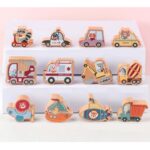 Joc de snuruit cu covor puzzle si vehicule de transport