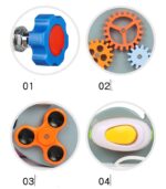 Jucarie Incuietori Ursuletul Montessori Tabla Impinge zavorul