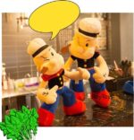 Jucarie plus Marinarul musculos Popeye cu pipa grosolana