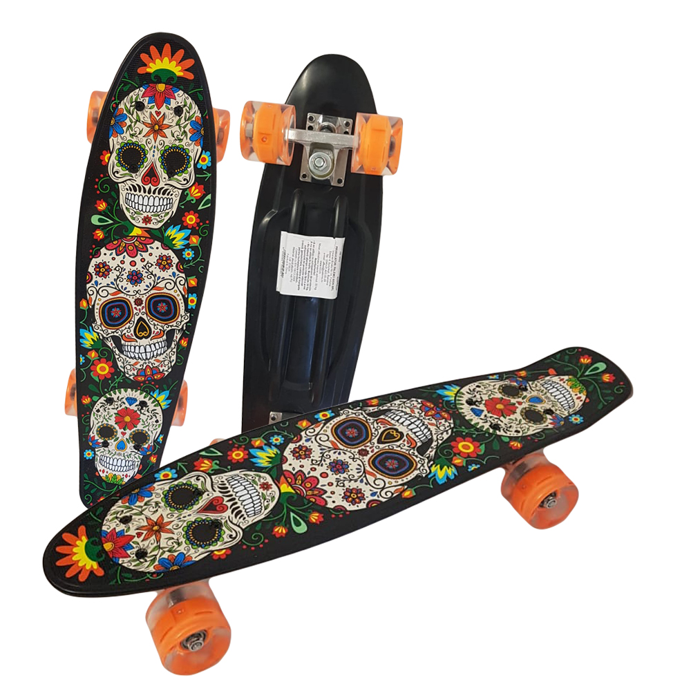 Penny board copii Schelet cu roti luminoase silicon Skateboard