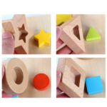 Puzzle 3D forme geometrice Jucarie Montessori sortare
